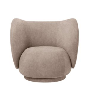Rico Lounge Chair, Bouclé sand